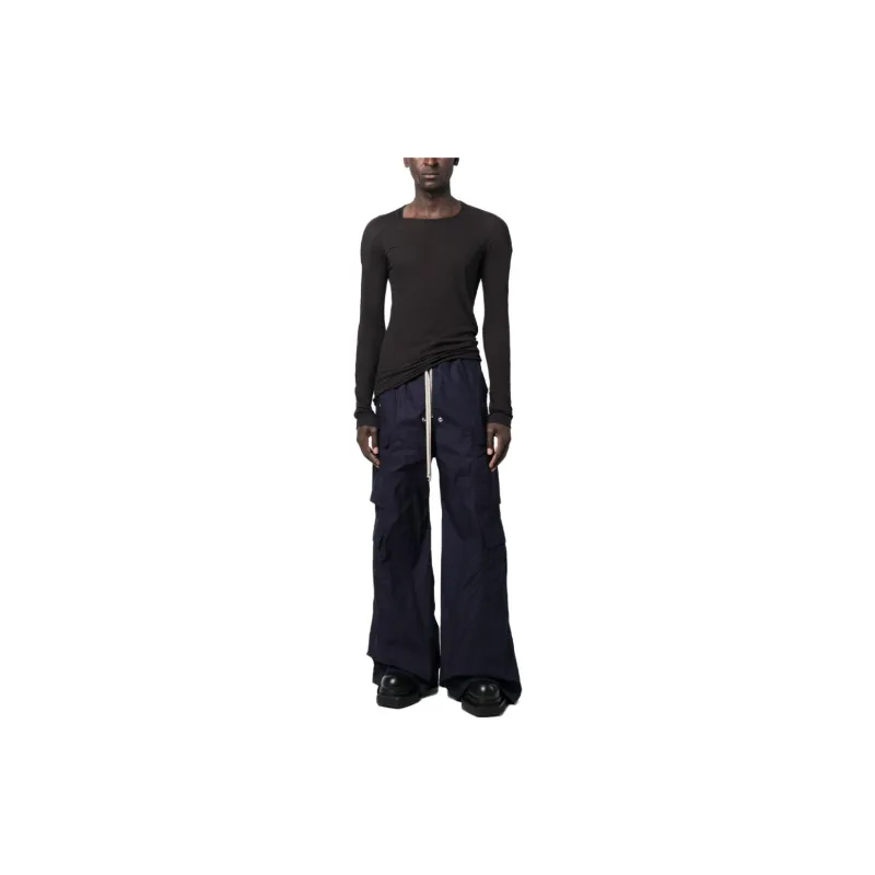 Rick Owens DRKSHDW Knitted Sweatpants Men Blue-1