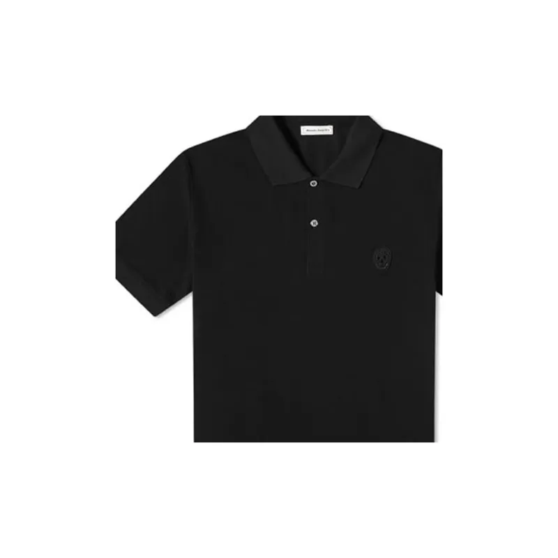 Alexander McQueen Polo Shirt Men's Black-4