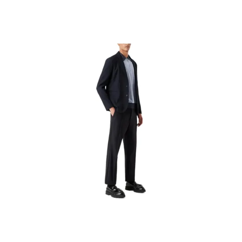 EMPORIO ARMANI FW22 Business Suit Coat Men's Dark Blue-1