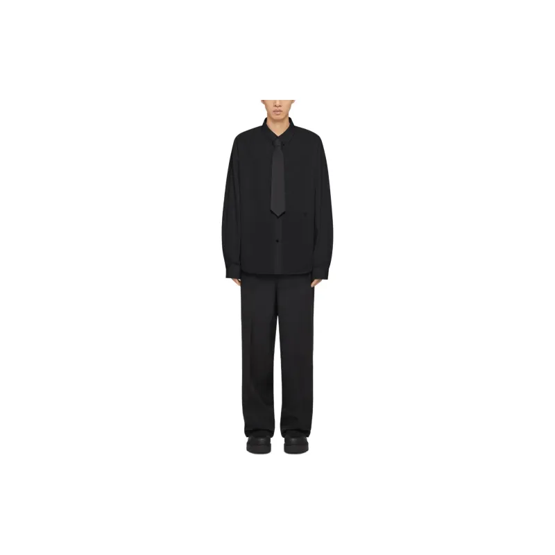 GIVENCHY SS24 Shirt In Poplin Shirt Men's Black-1