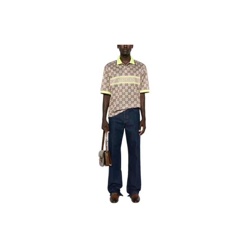 GUCCI Logo patch Straight Jeans-1