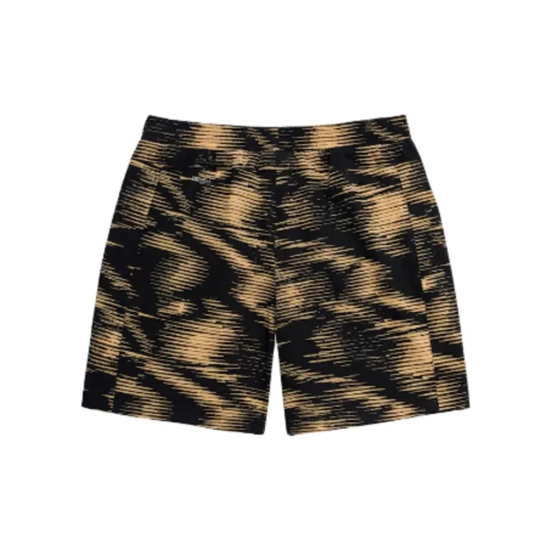 PUMA ACTIVE WEAR M AW PES WV 1/2 ST Casual Shorts Men's Black Yellow-1
