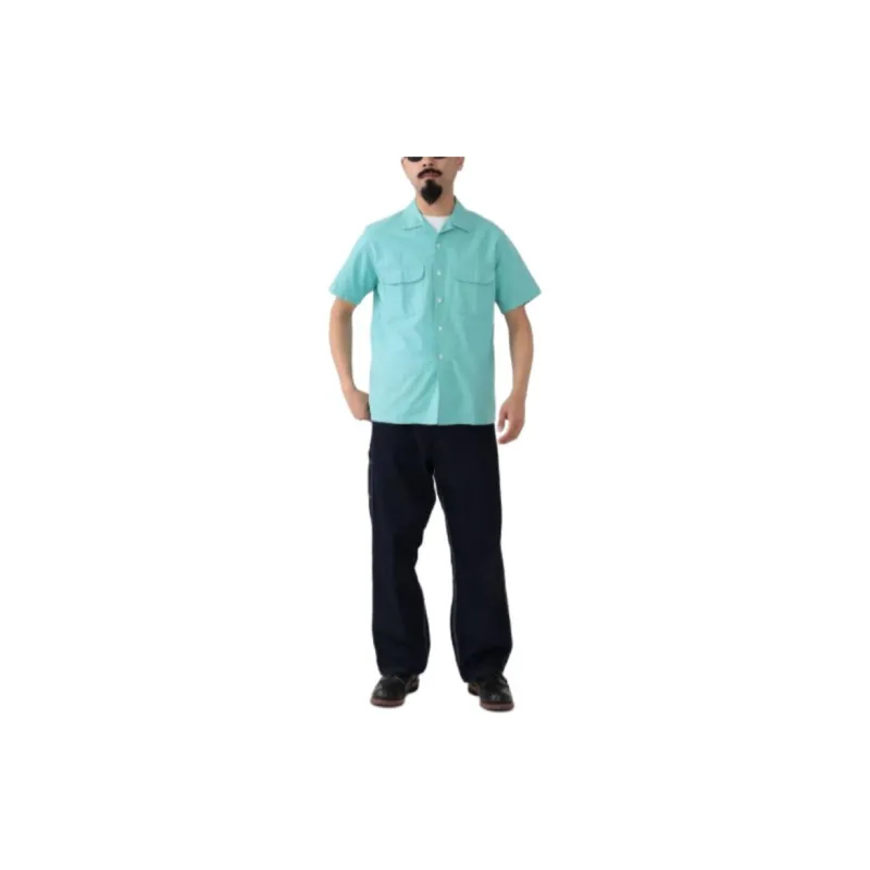 Beams Shirts Men Mint Green-2