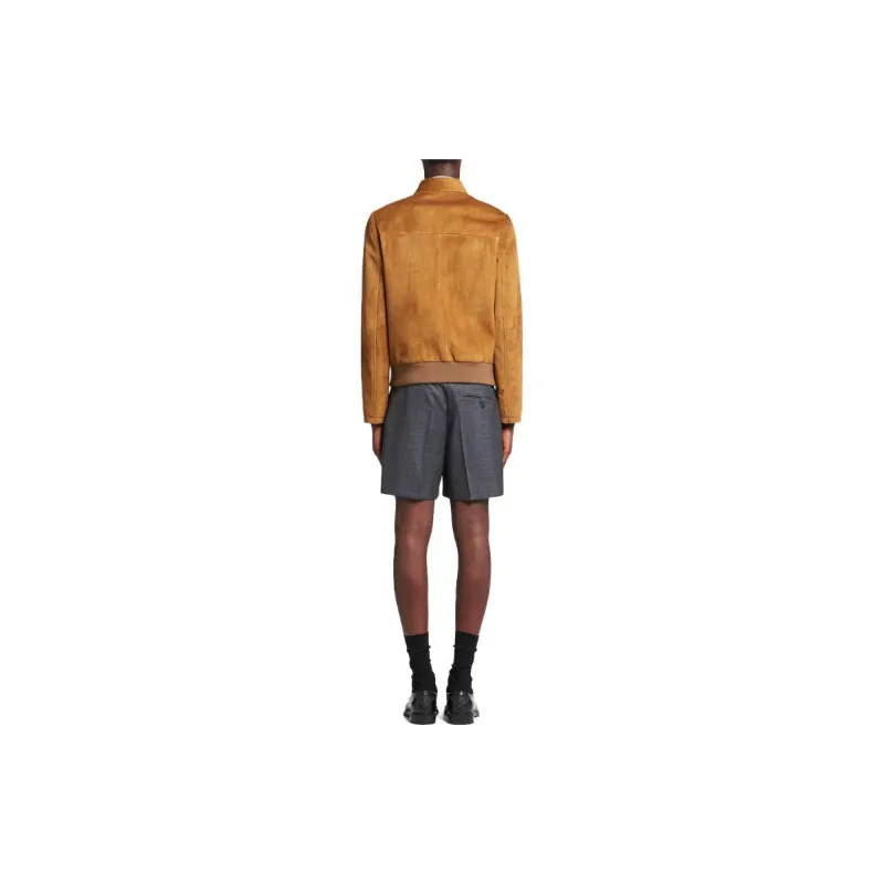 PRADA Leather Jackets Men Brown-2