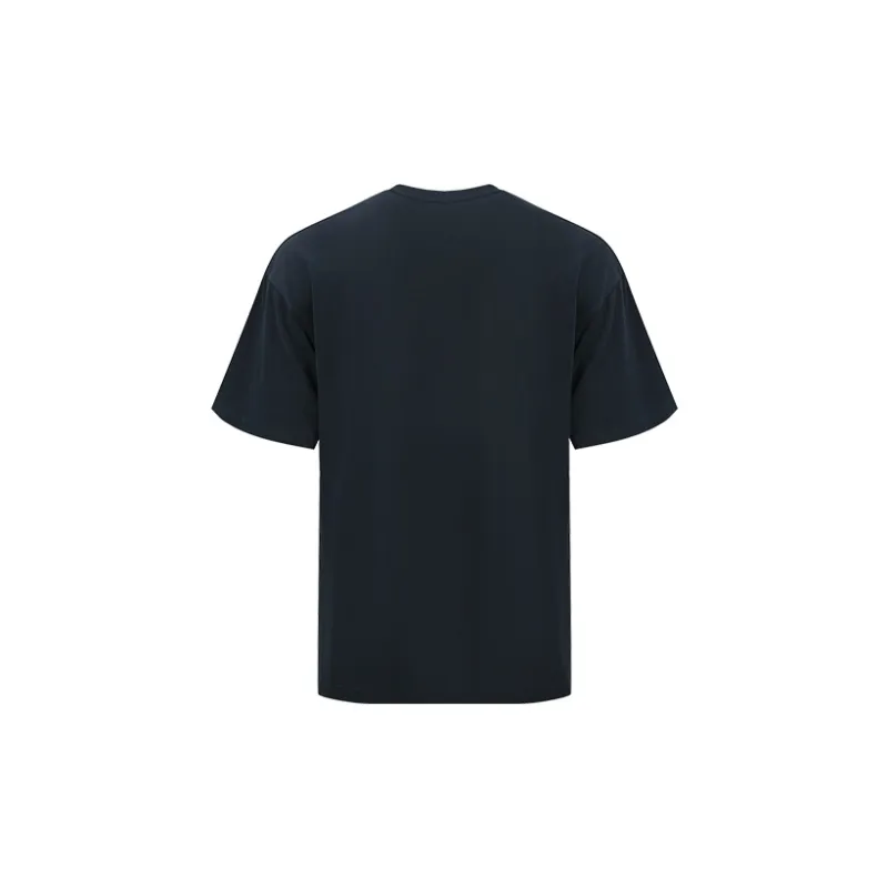 URBAN REVIVO T Shirts Men Ink Blue-1