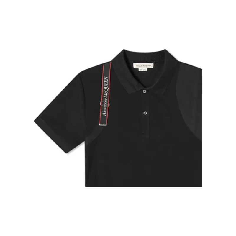 Alexander McQueen FW20 Polo Shirt Men's Black-4