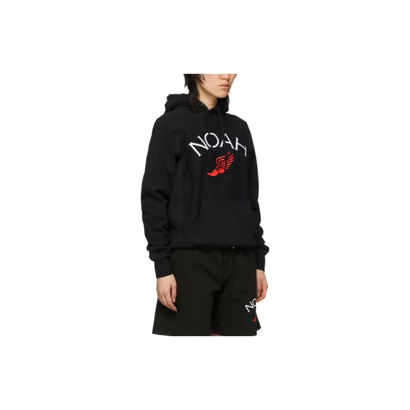 NOAH Winged Foot Embroidered Hoodie-3