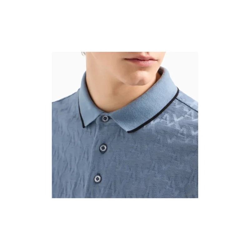ARMANI EXCHANGE Monogram Polo Shirt-4