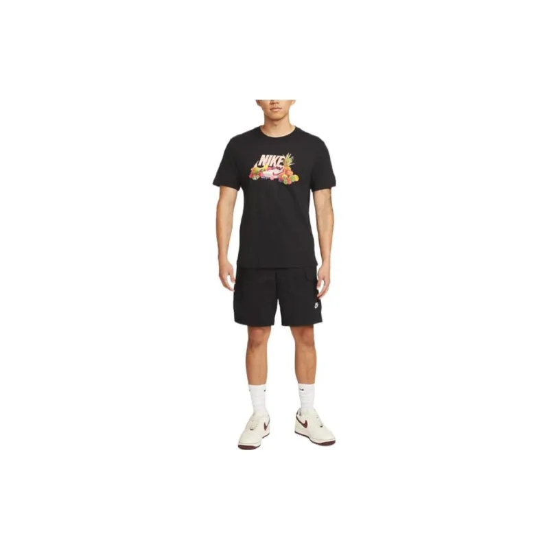 Nike T Shirts Men Black-2