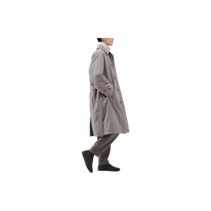 UNIQLO FW23 U Series Trench Coat Unisex Sky Gray-2