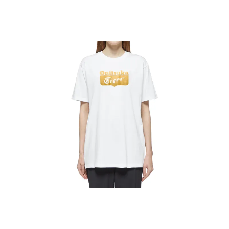 Onitsuka Tiger T Shirts Unisex White-4