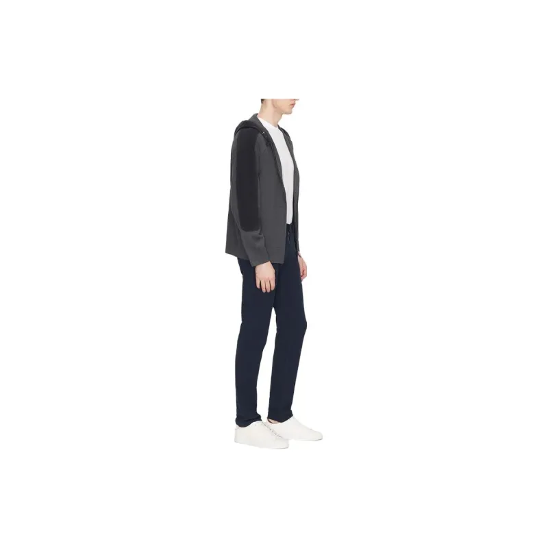 THEORY Knitwear Men Gray Black Mixed Color-3