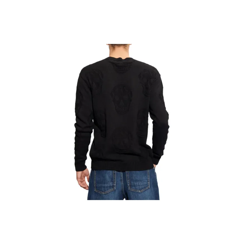 Alexander McQueen All Over Skull Motif Knitted Jumper-3