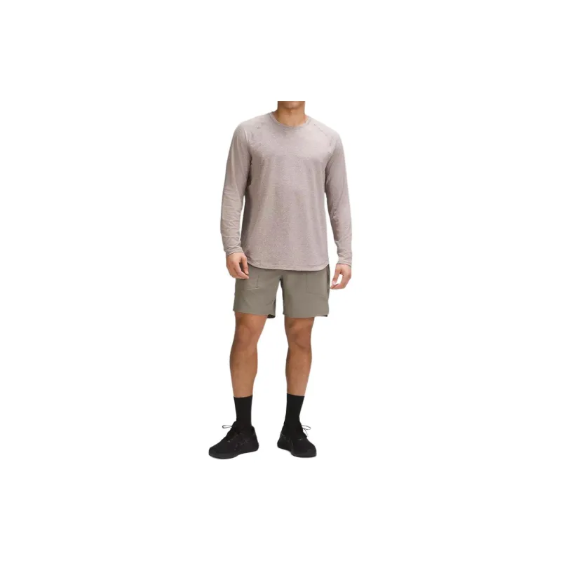 Lululemon License To Train Collection T Shirt Men's Mixed Color Ecru-7