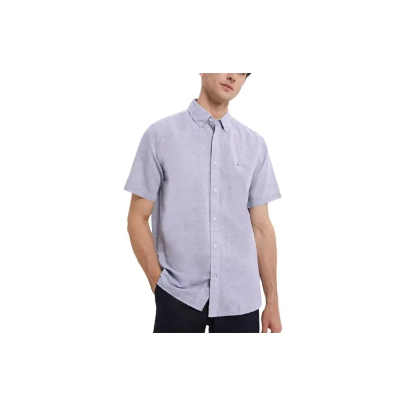 Tommy Hilfiger Shirts Men Light Gray Blue-2