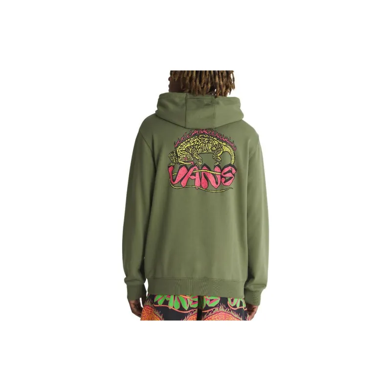 Vans Fiery Friend Pullover Hoodie Sweatshirt Men's Green-4