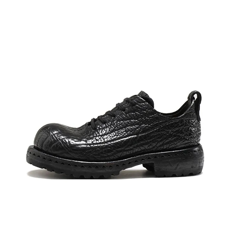 IGESHI Platform Height Increasing Leather Shoes Men's-0