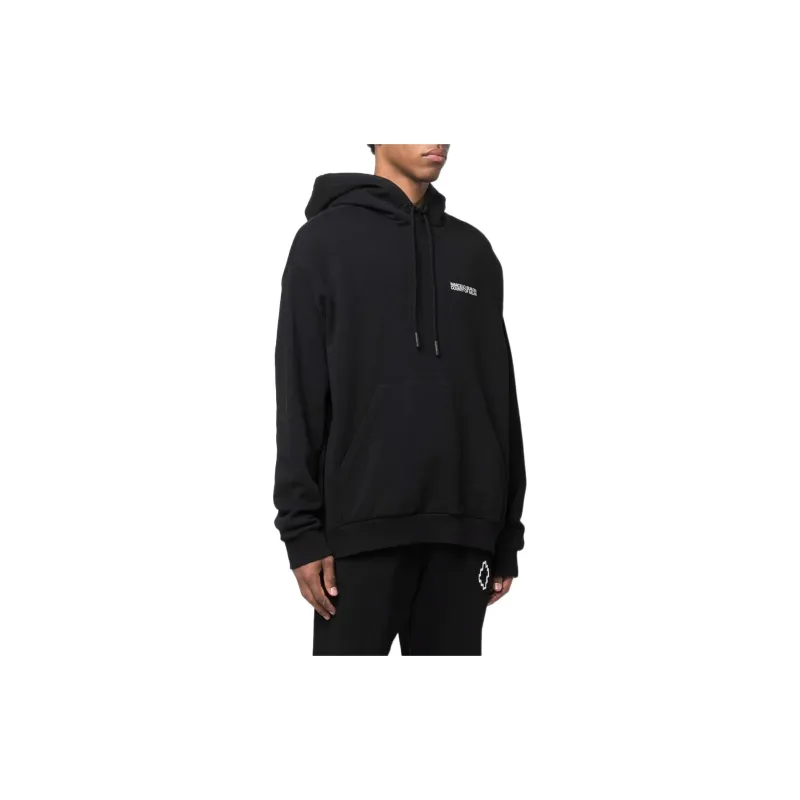 Marcelo Burlon Logo Printed Drawstring Hoodie-3