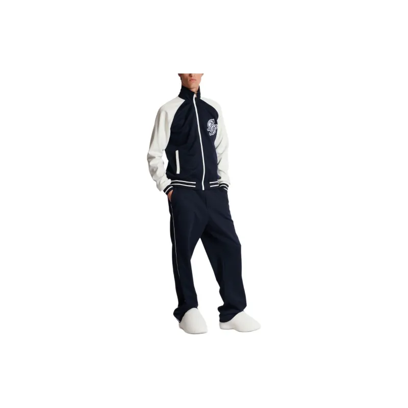 BALMAIN Logo appliqué Varsity Jacket-4