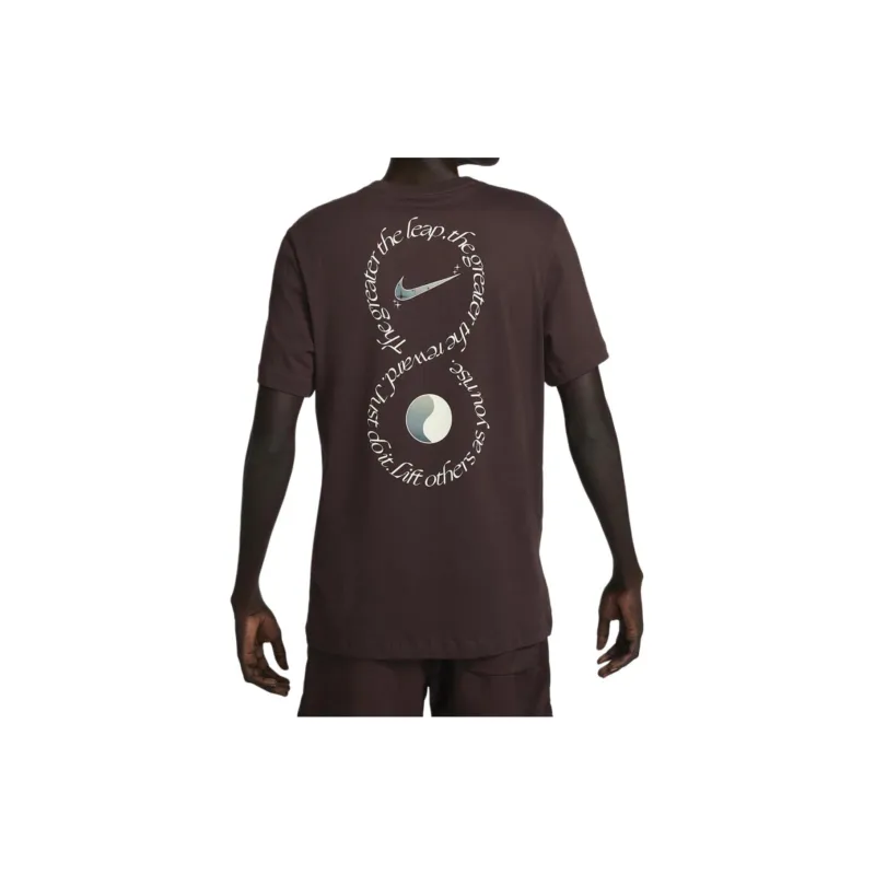 Nike T Shirts Men Brown-6