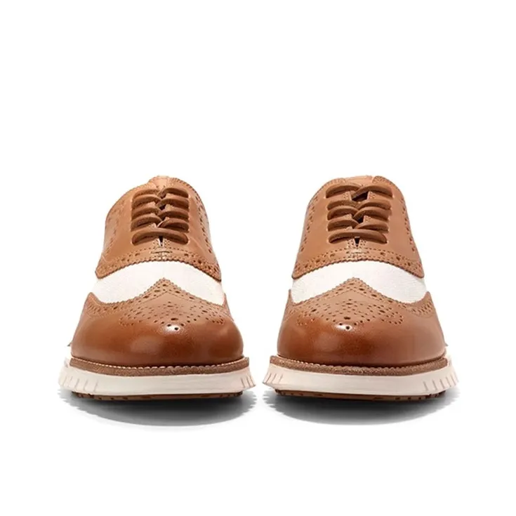COLE HAAN Casual Shoes Men's Brown Beige White-4