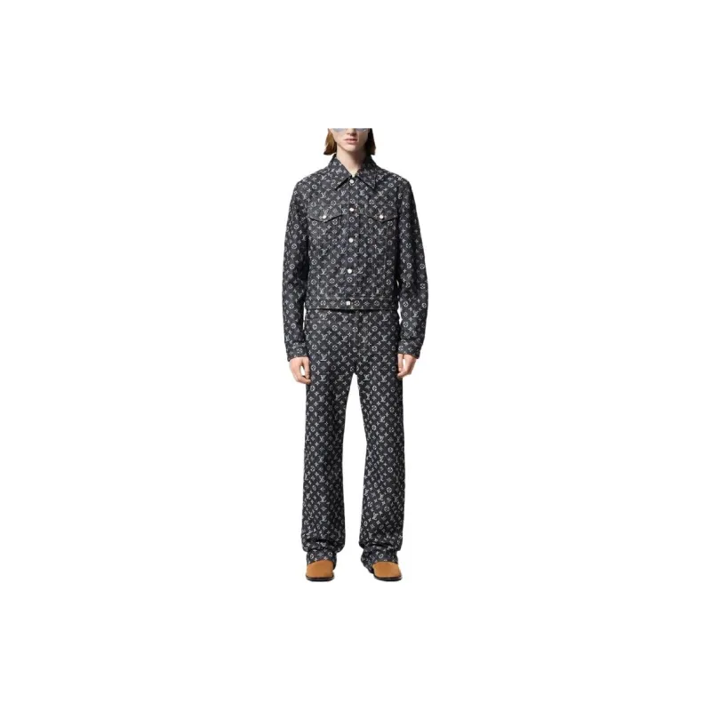 LOUIS VUITTON 1AGHUM Monogram Jacquard Denim Jacket-1