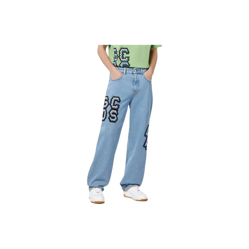 GCDS Jeans Men Light Blue-1