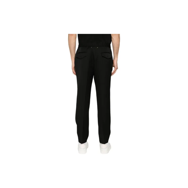 Golden Goose Logo Plaque Straight Leg Trousers-2