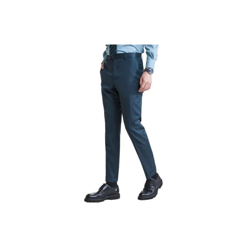 SAINT ANGELO Suit Trouser Men's Blue Green-2