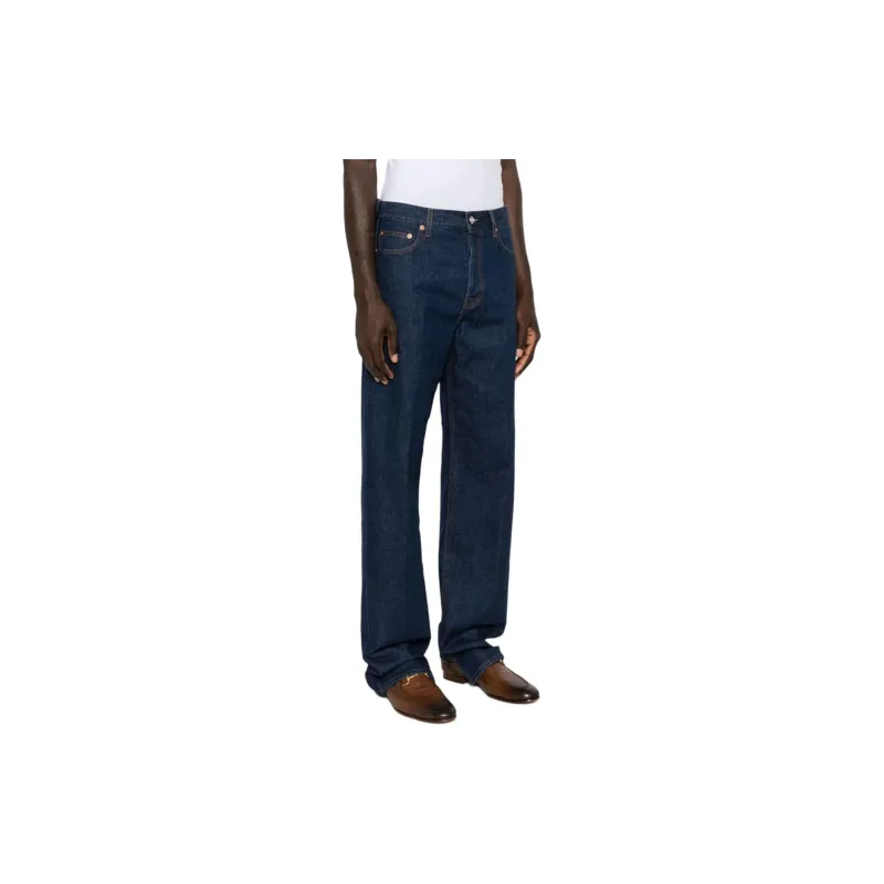 GUCCI Logo patch Straight Jeans-3