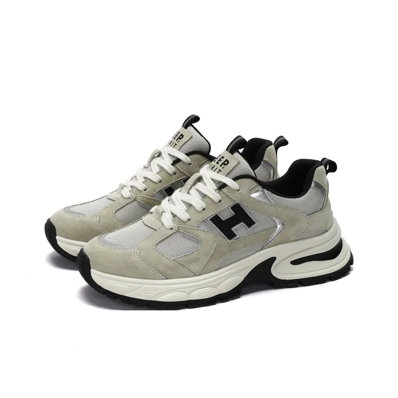 JEEP SPIRIT Chunky Sneakers Men Low Top Light Sandy-2