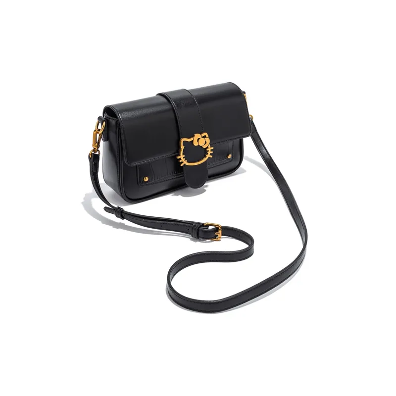 MESUCA Sanrio Hello Kitty PU Shoulder Bag Regular Women's Black/White/Pink-9