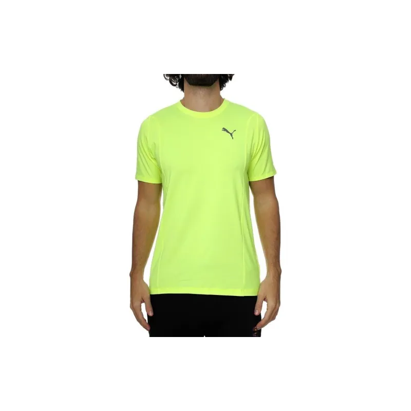 PUMA RUN CLOUDSPUN TEE M LIME SQUEEZE HEATHER T-Shirt Men's Green-2