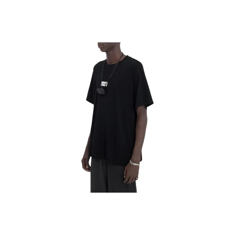 MM6 Maison Margiela Numbers Motif Patch Crewneck T Shirt-4