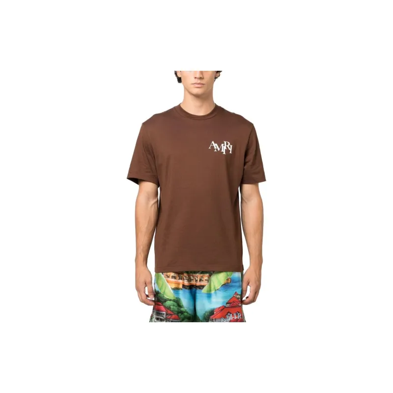 AMIRI Staggered Logo Tee-1