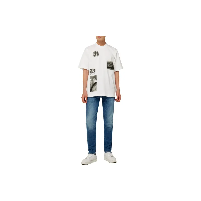 Calvin Klein T Shirts Men YAF Ivory-2