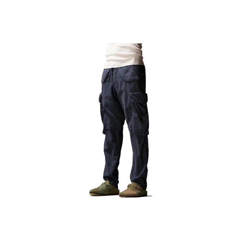 GREG LAUREN Cargo Pants Men's Marine Blue-3