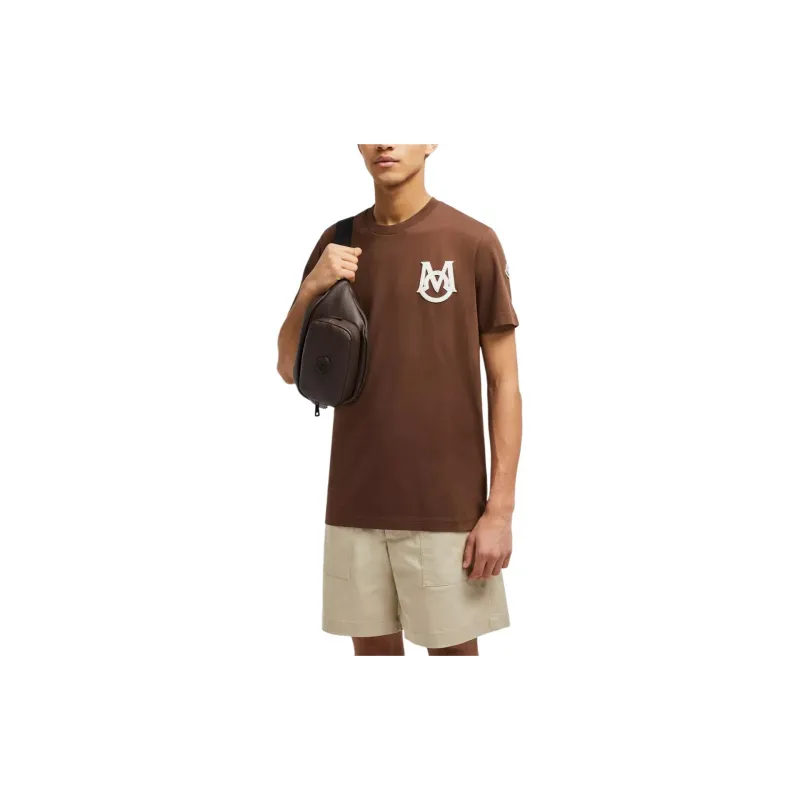 Moncler Logo patch Cotton T shirt-3