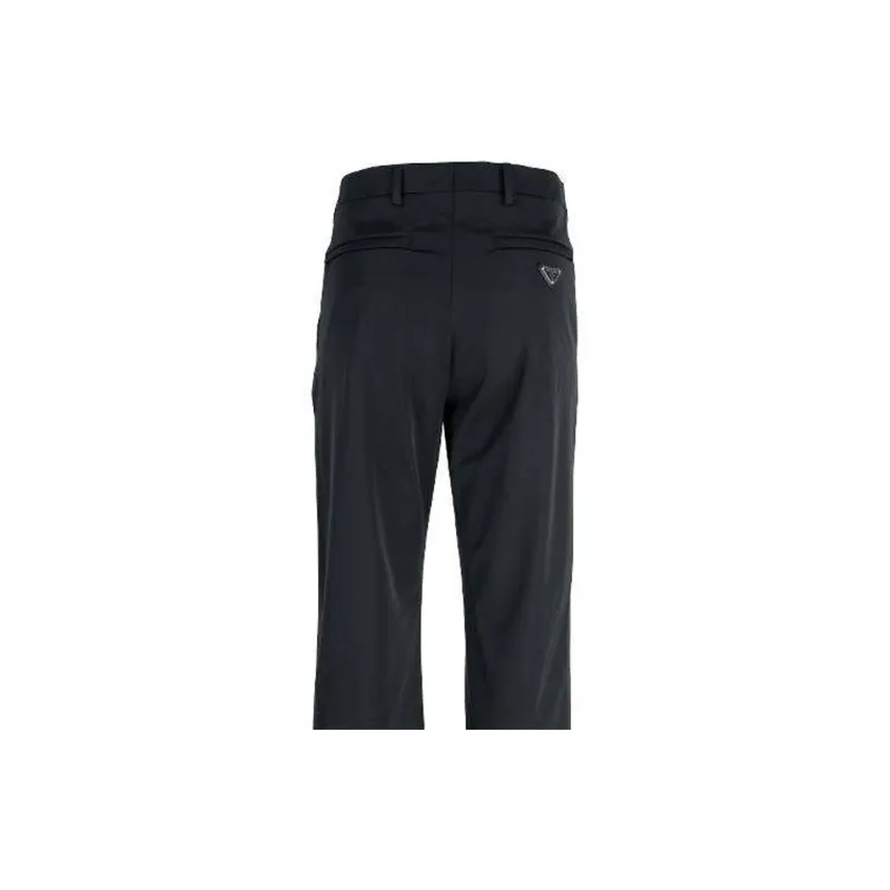 PRADA Logo Plaque Cropped Tailored Trousers-4