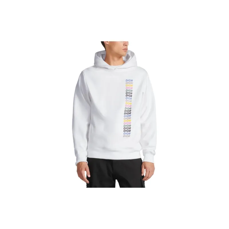 DIOR Logo Printed Long Sleeved Hoodie-9
