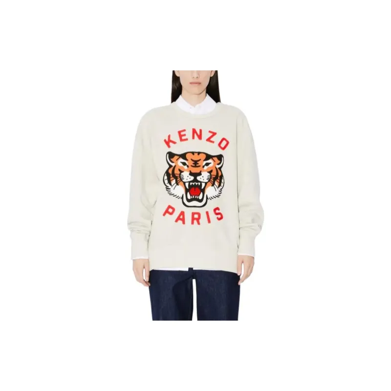 KENZO Lucky Tiger Logo Embroidered Sweatshirt-6