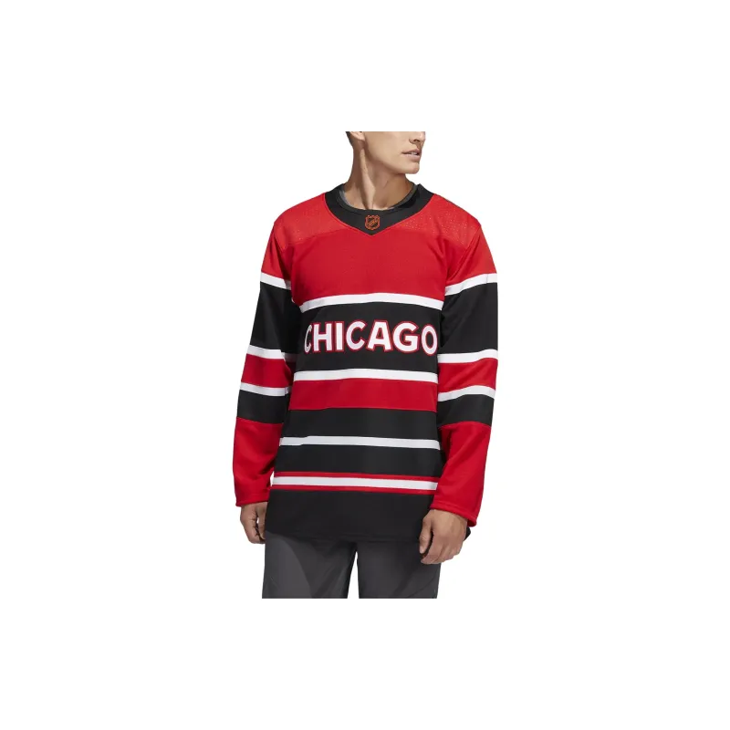 Adidas Blackhawks Authentic Reverse Retro Wordmark Jersey-3