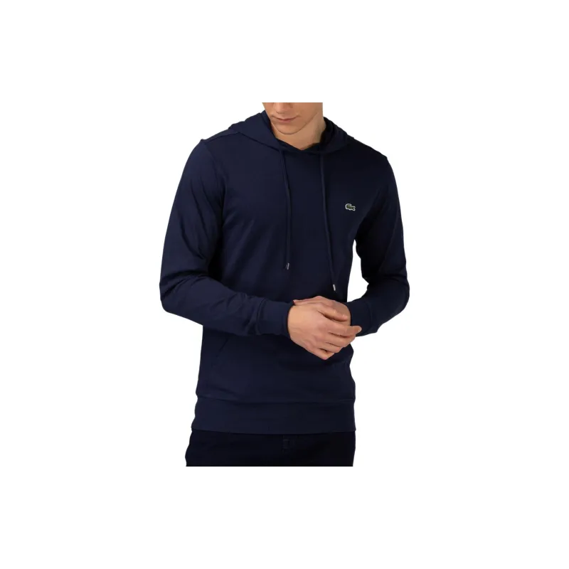 LACOSTE Hooded Cotton T shirt Sweatshirt Men's Blue-4