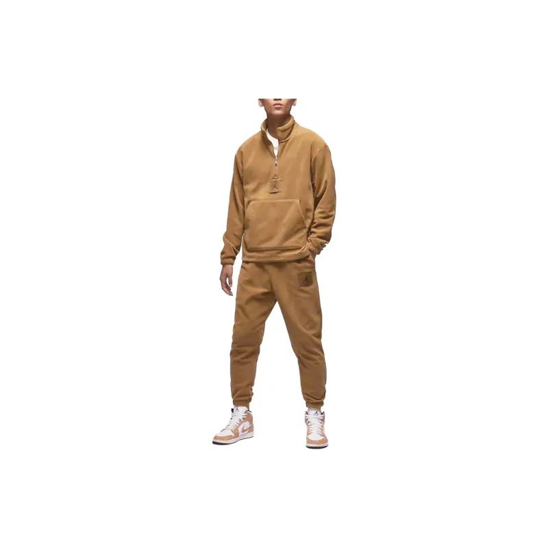 Jordan Essentials Knitted Sweatpants Men Light British Umber-2