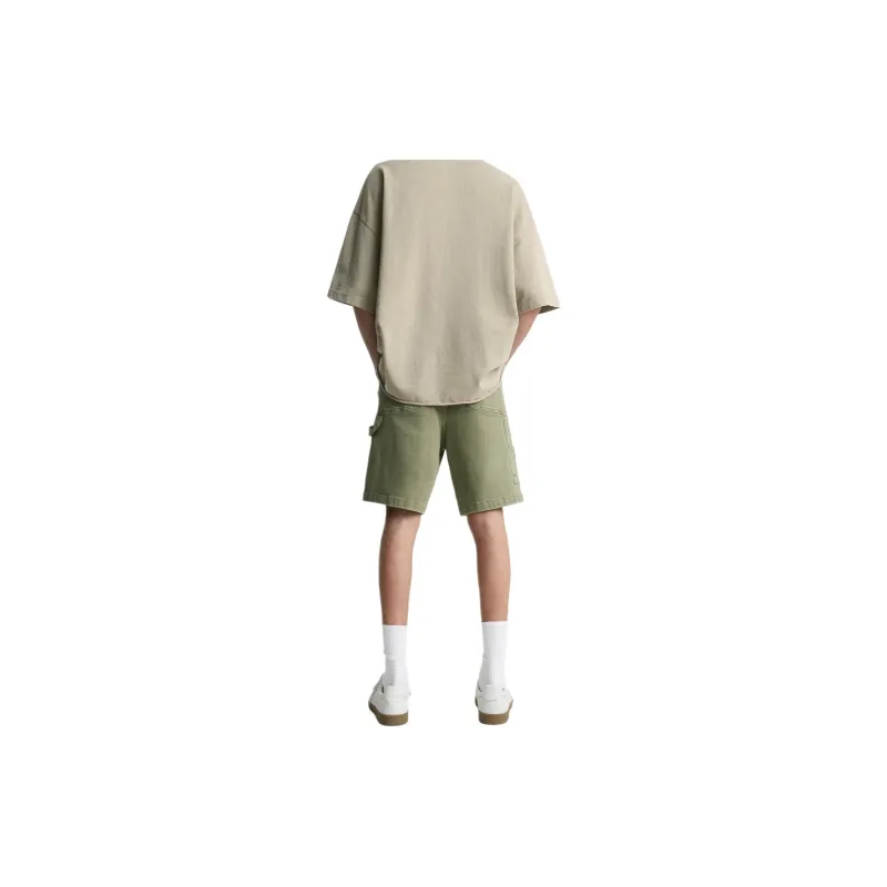 ZARA Denim Shorts Men Khaki-3