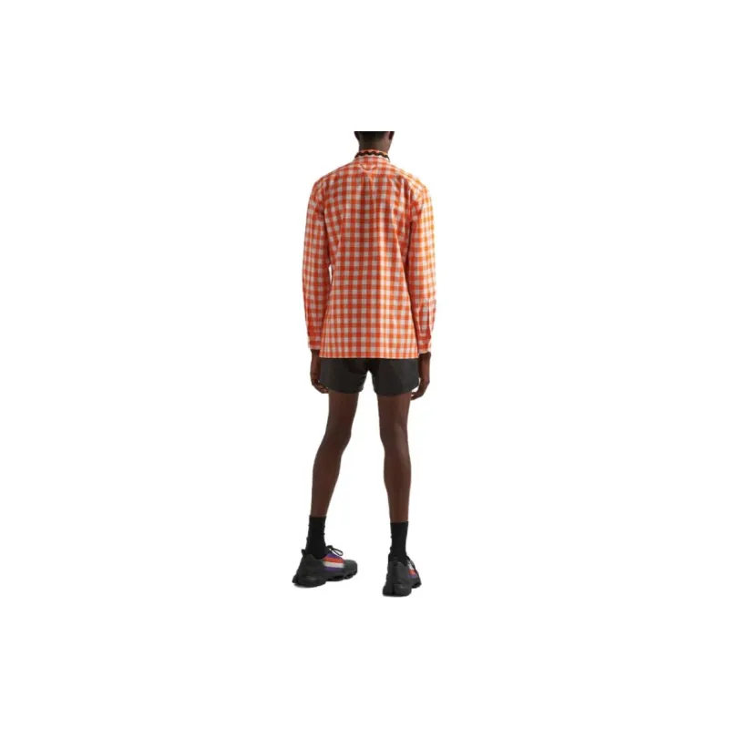 PRADA Check Printed Buttoned Shirt-2