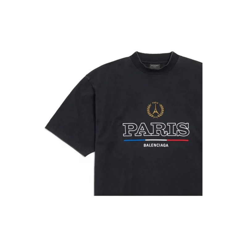 Balenciaga T Shirt Regular Fit Unisex Black-5