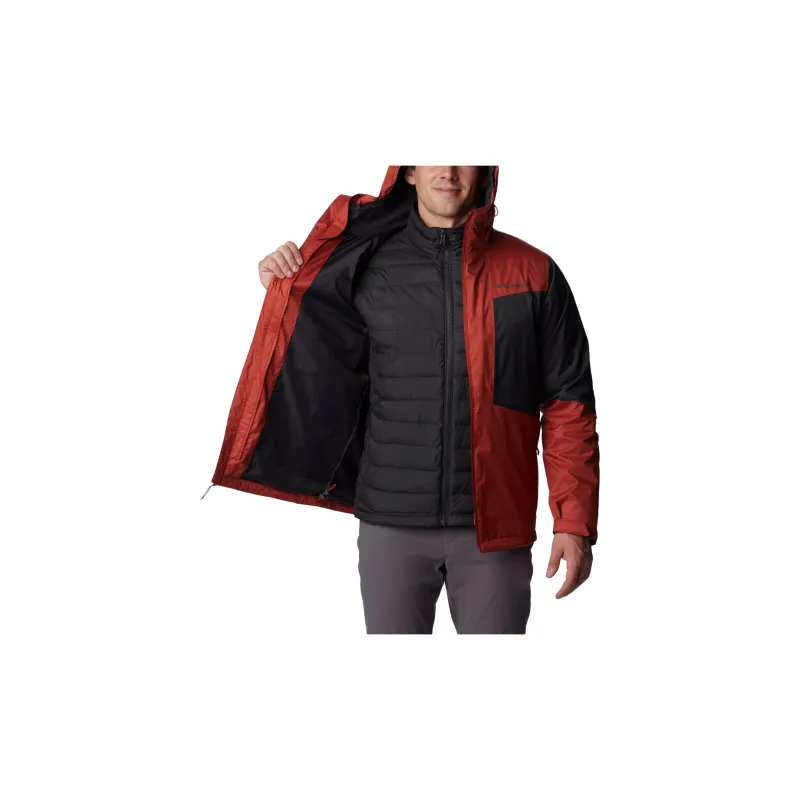 Columbia Waterproof And Breathable Windbreaker Jacket Men's Red-6