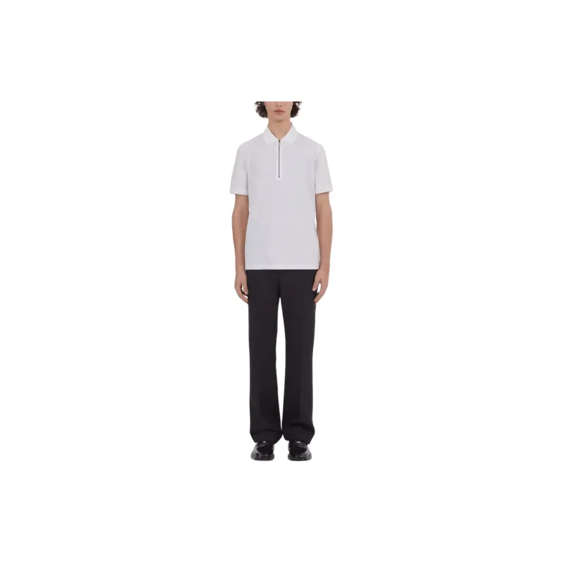 Ferragamo Half zip Cotton Polo Shirt-1