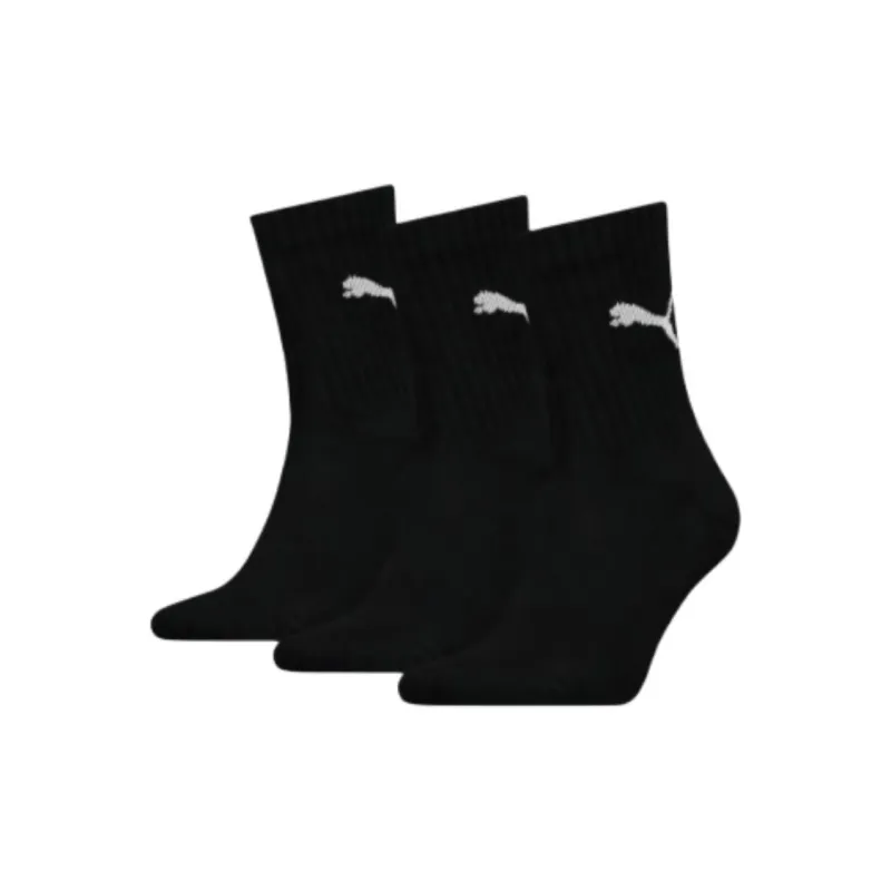 PUMA Sportstyle Series FW24 Mid Calf Socks Unisex 3 Pack Black-0